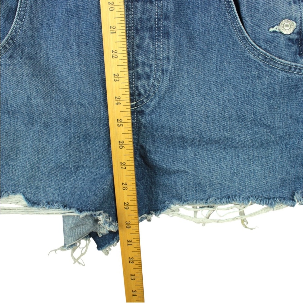 Levi’s Vintage Shortalls Denim Bib Overalls Two Horse Brand Women Size S Blue - Picture 11 of 13